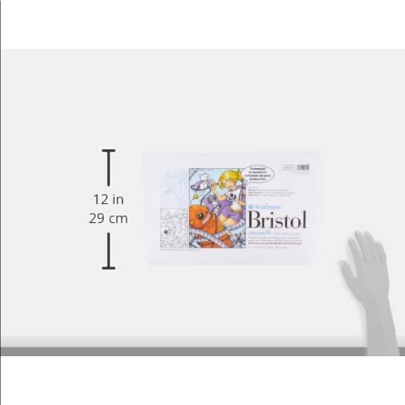 11X17 200 SERIES STRATHMORE SMOOTH BRISTOL (ONLY 17 PAGES LEFT) & BLACK INK - Picture 2 of 6